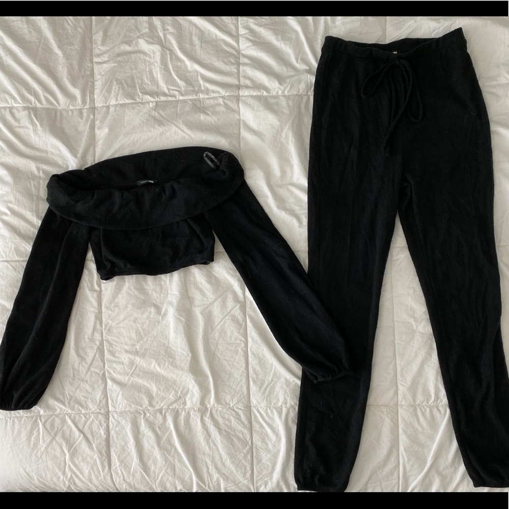 Black Sweat Outfit Fashion Nova